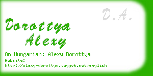 dorottya alexy business card